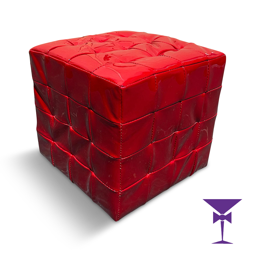 Red Cube Seats for hire from Daniel Lay Event Services
