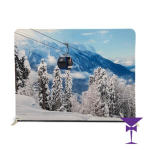 Ski Lift Cable Car Backdrop Hire for Apres Ski themed parties & corporate events.