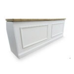 White Wood Bar - Double Section