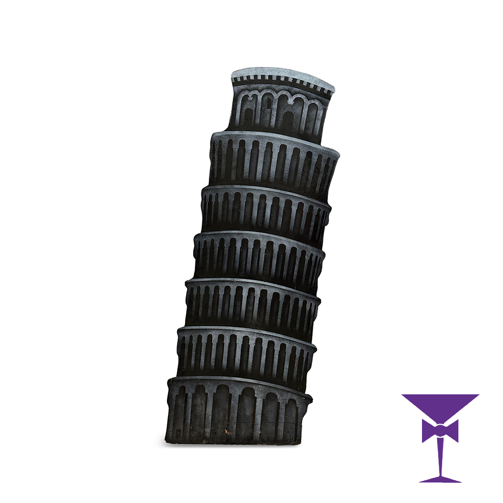 Leaning Tower of Pisa 2D Prop for hire