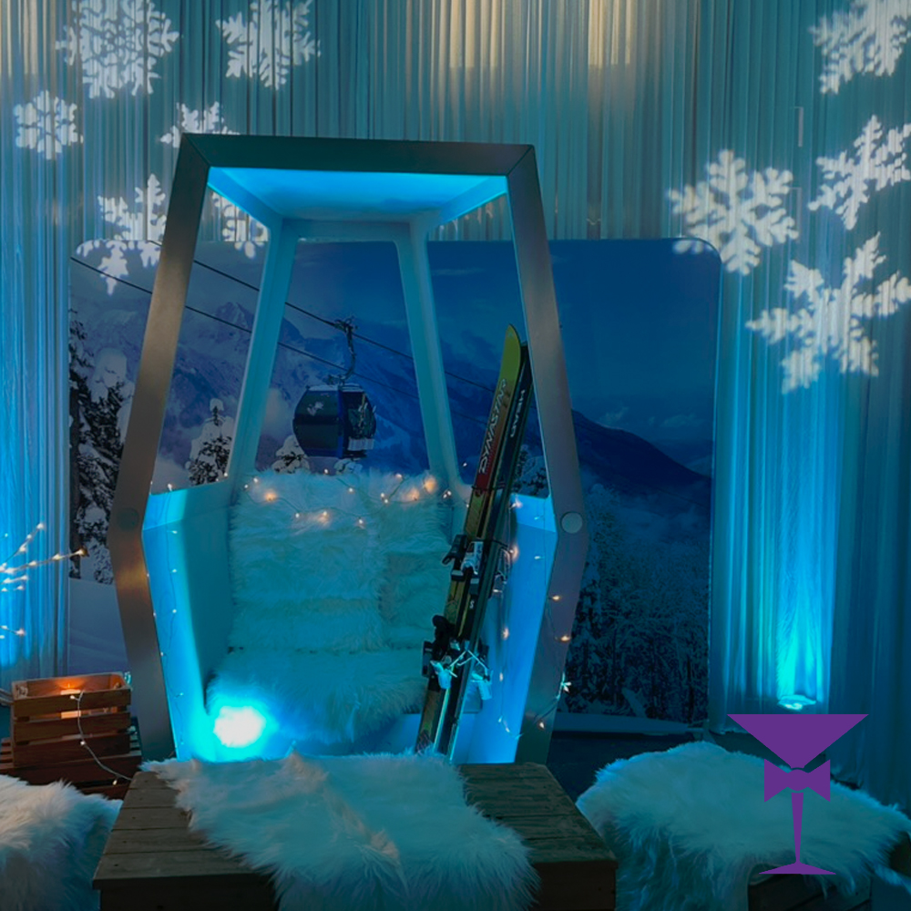 Snowflake Projection for Apres Ski themed parties & winter events
