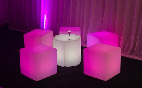 LED Furniture for hire in London, Surrey & South East
