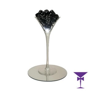 Martini Vase Dice Centrepeice Hire