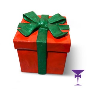 Fibreglass Red & Green present for hire