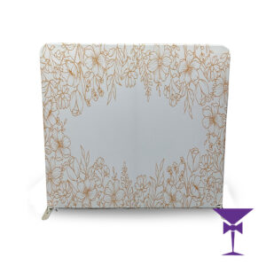 Gold Floral Backdrop Hire