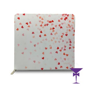 Scattered Love Hearts Backdrop for hire