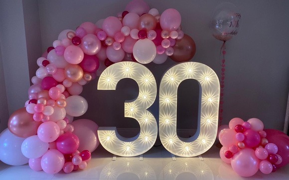 Light Up Number Hire Surrey & Sussex