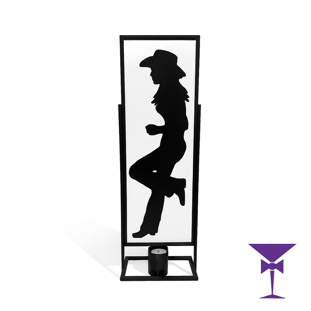 Cowgirl Silhouette Board Prop Hire