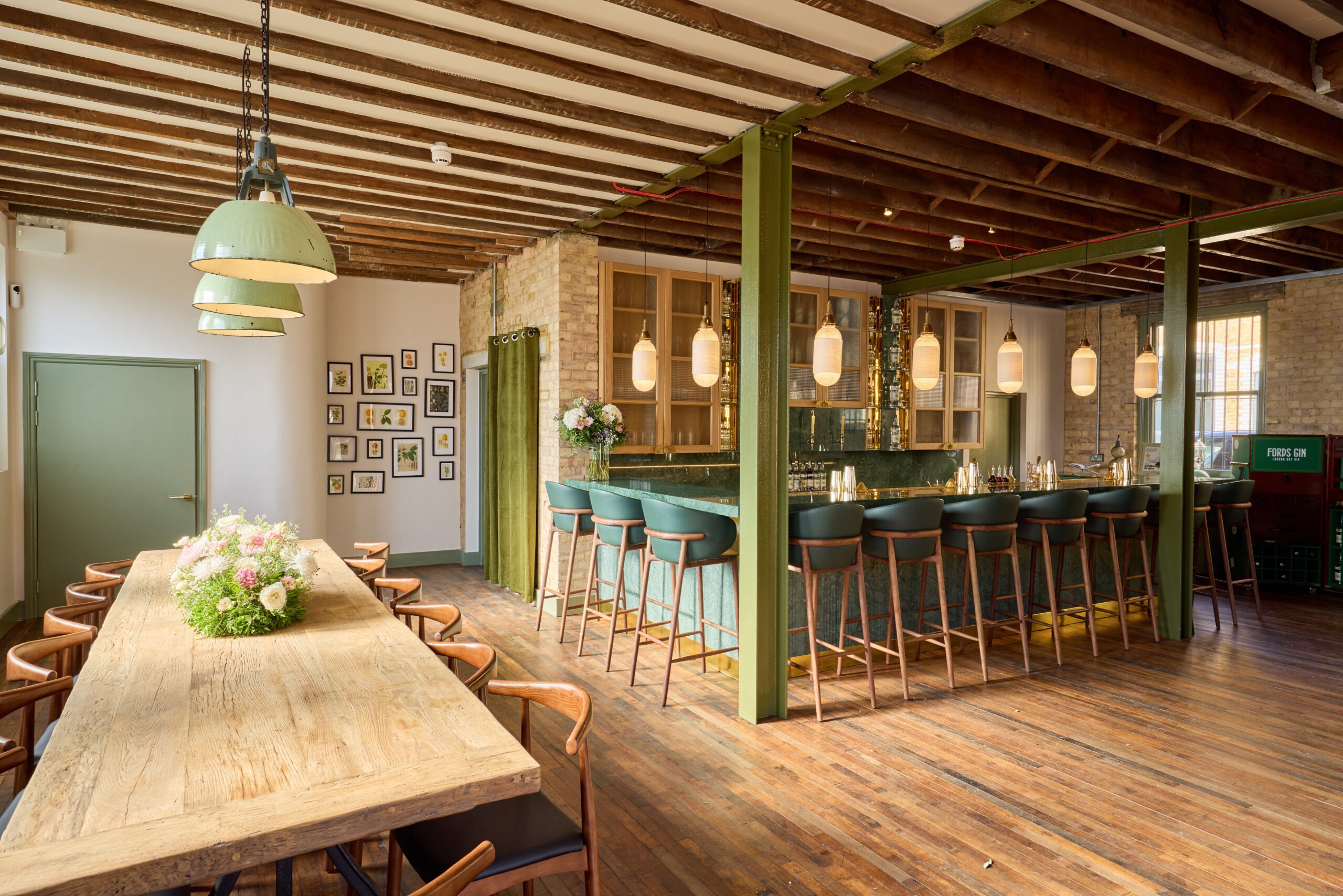 Intimate Dining & Bar area at Thames Distillers - Venue Hire