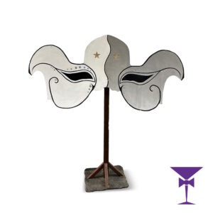 Masquerade Mask 5 - Silver, White & Black