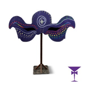 Purple Starburst Mask Prop for Carnival & Masked Ball Events