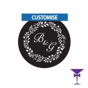 Custom Wedding Floral Wreath Gobo Projection