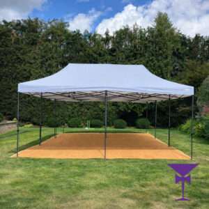 Coir matting installed under three adjoining gazebos in Sevenoaks