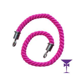 Magenta Pink Stanchion Rope Hire