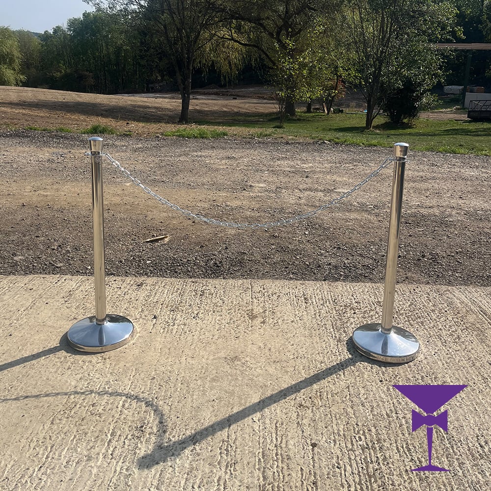 Stanhion Post With Chain Barrier hIRE